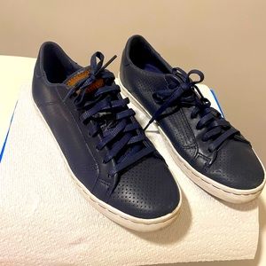 Cole Haan navy leather sneakers